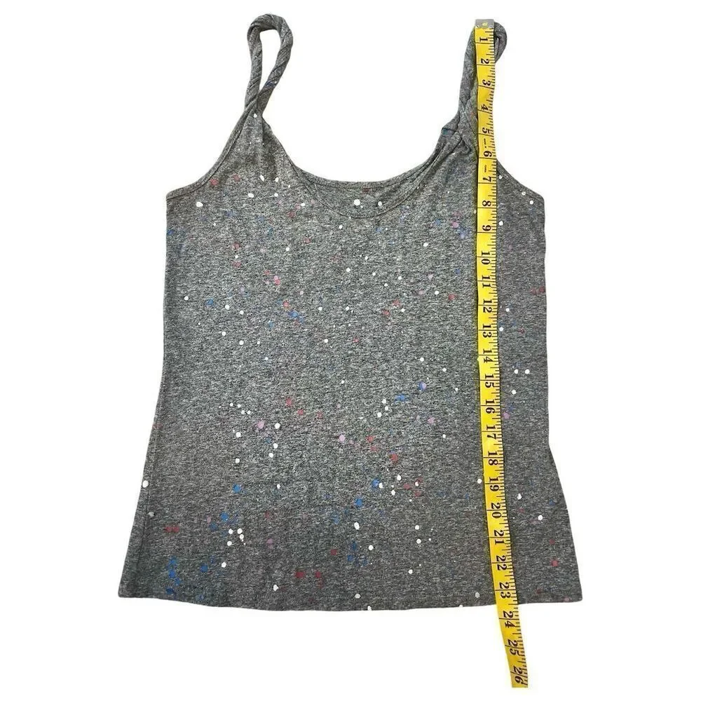 Current/Elliott Women's Grey Spaghetti Strap Tank Top Casual Summer Size 0